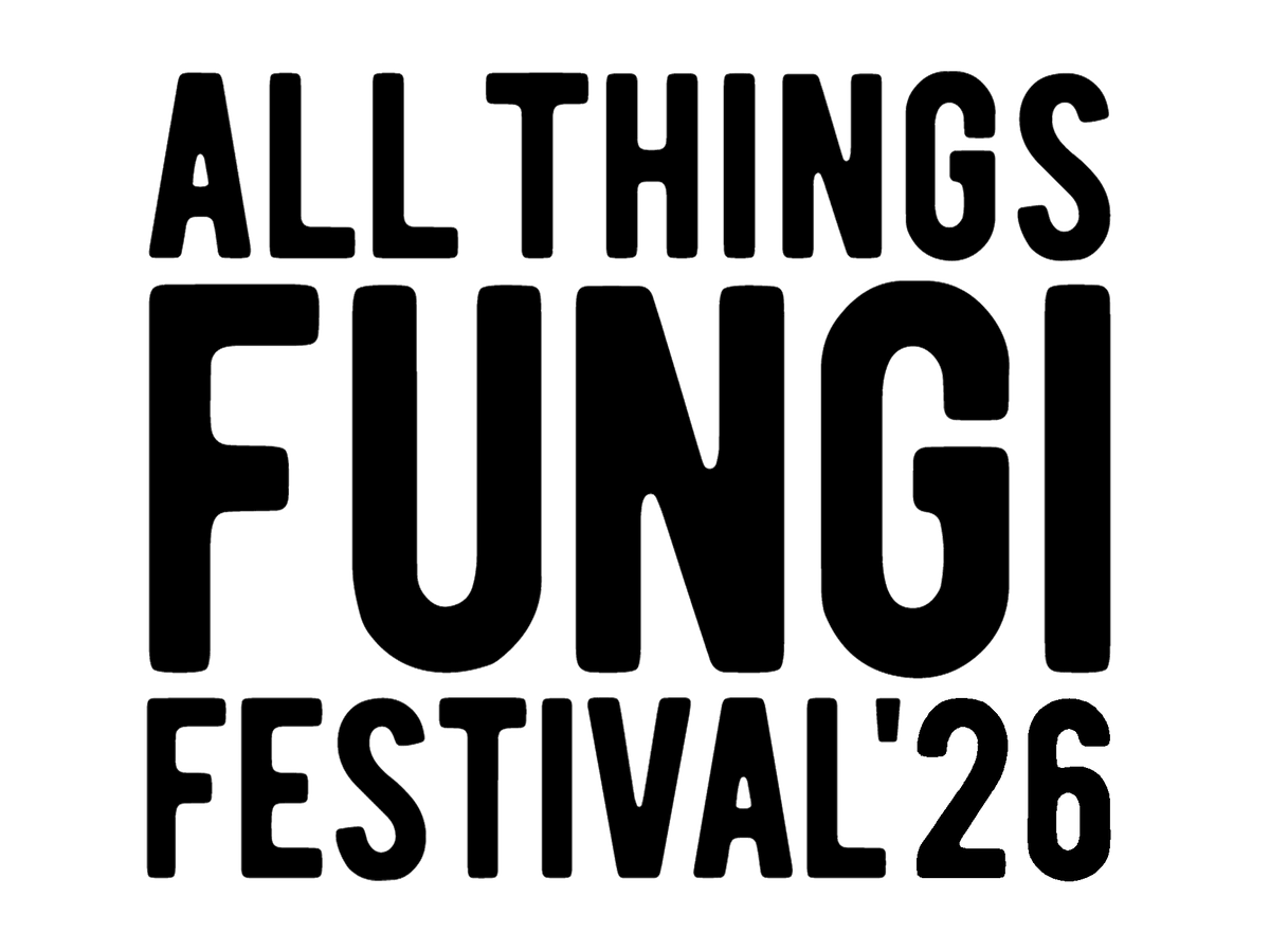 All Things Fungi Festival 2026 logo, black text on white background