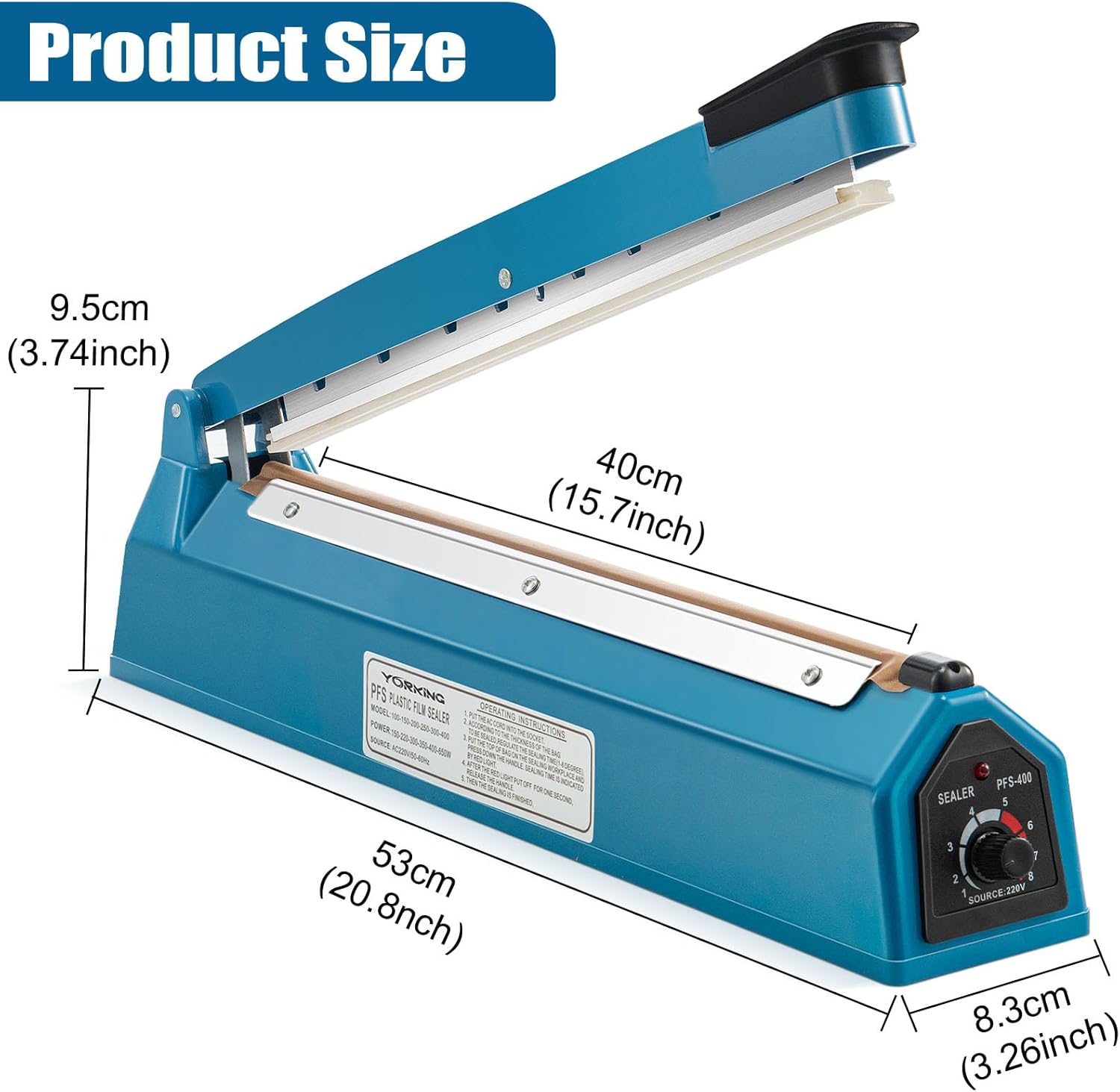*VERBESSERT* Impulse Bag Sealer FS-300 zum Versiegeln Ihrer Pilzbeutel