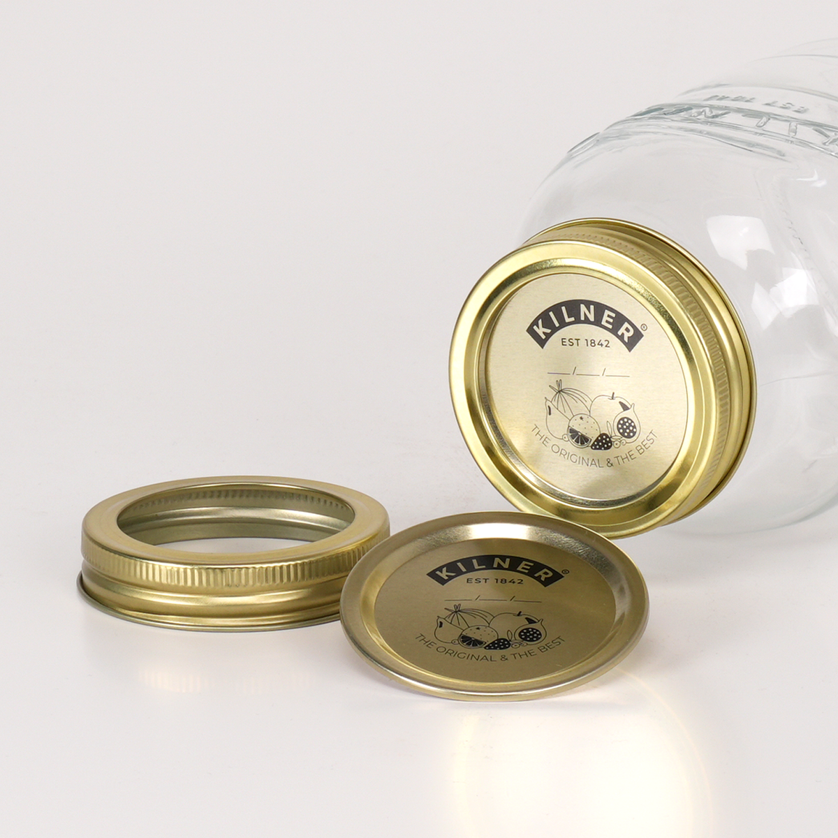 Kilner Sealing Discs & Threaded Bands (Pack of 12) for 0.25L, 0.5L, and 1L
