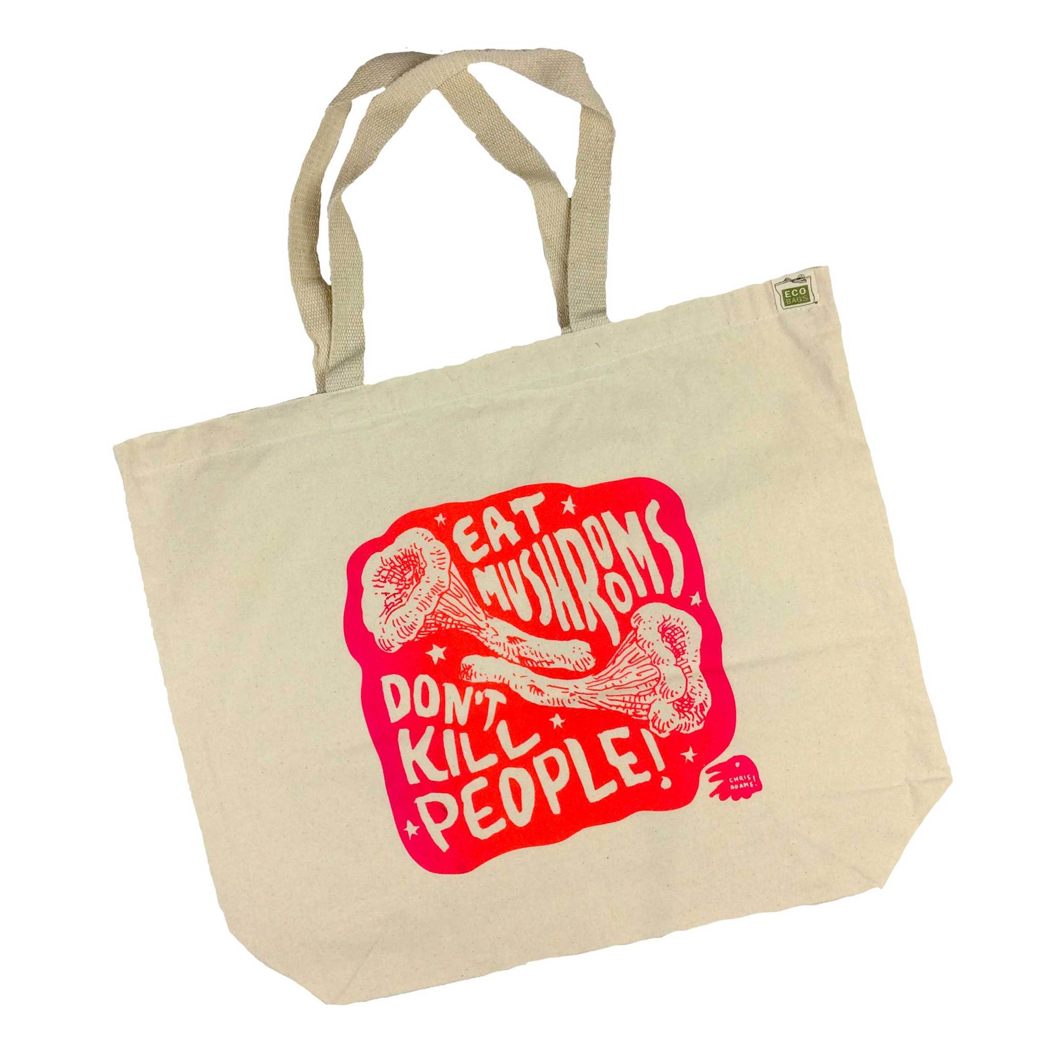 MycoPunks - Eat Mushrooms Don't Kill People Tote - Apparel & Accessories