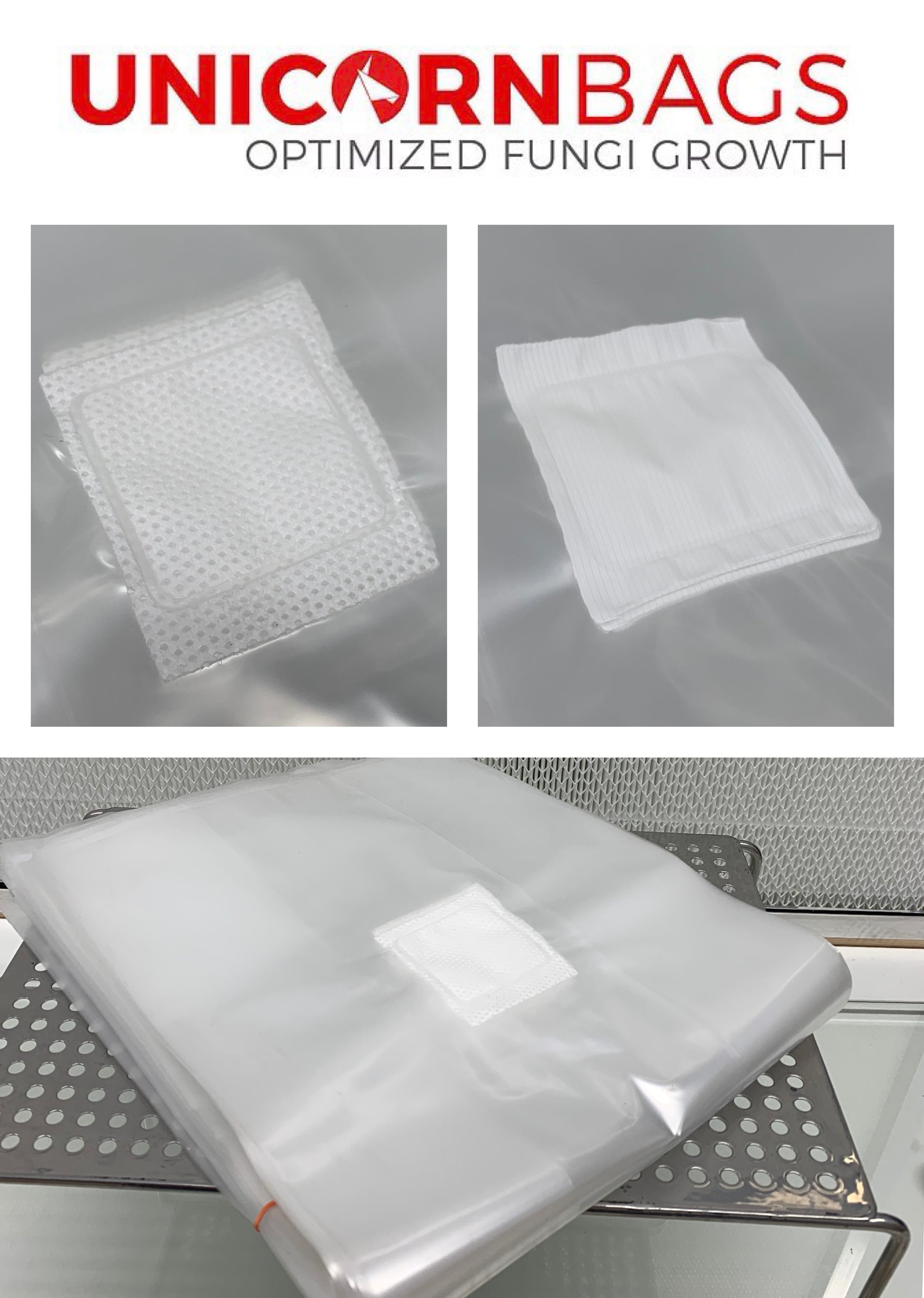 MycoPunks - 4t W/ Injection Port Unicorn Mushroom Bag for Mushroom Spawn - Mushroom Grow Bag