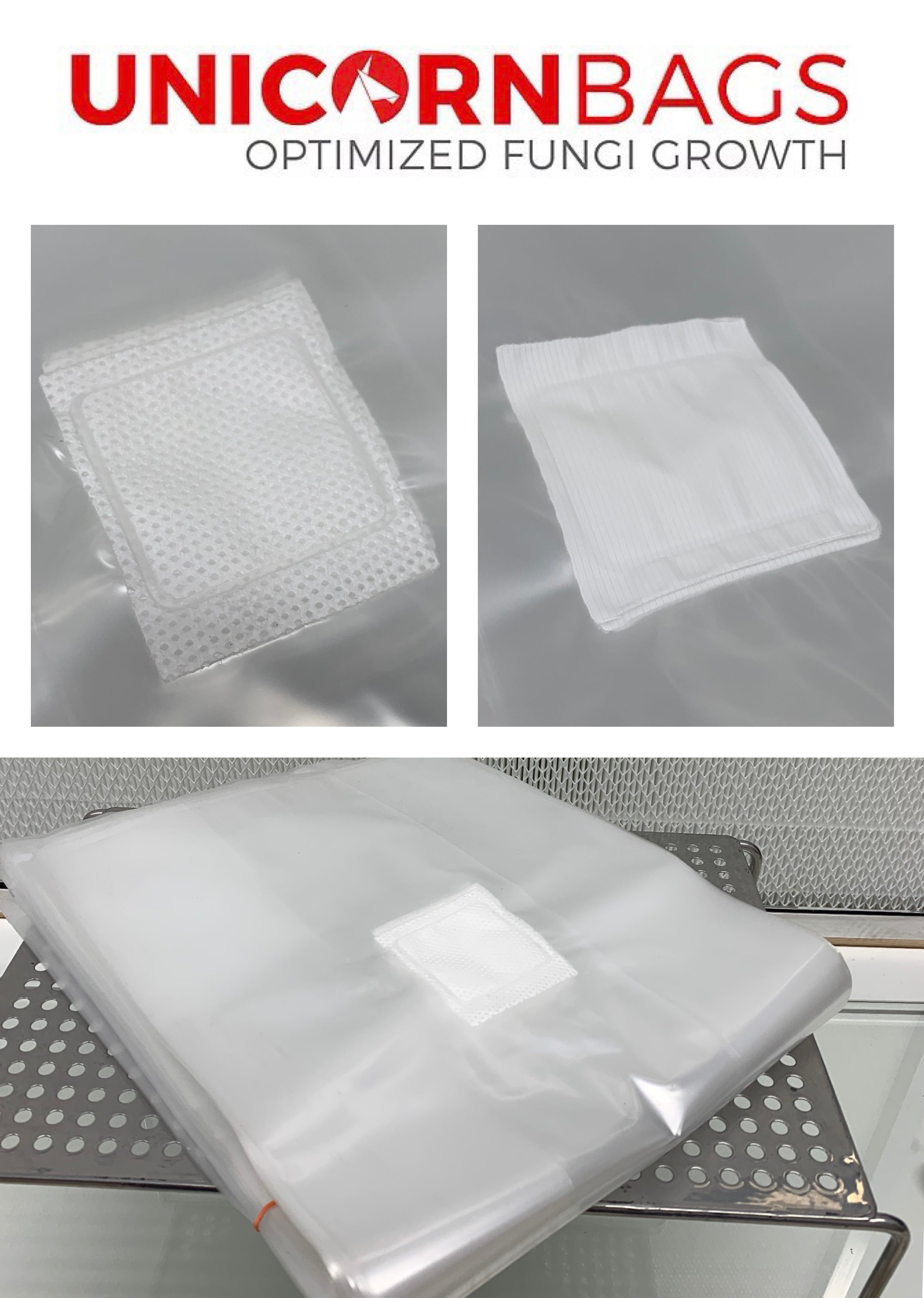 MycoPunks - 4t W/ Injection Port Unicorn Mushroom Bag for Mushroom Spawn - Mushroom Grow Bag